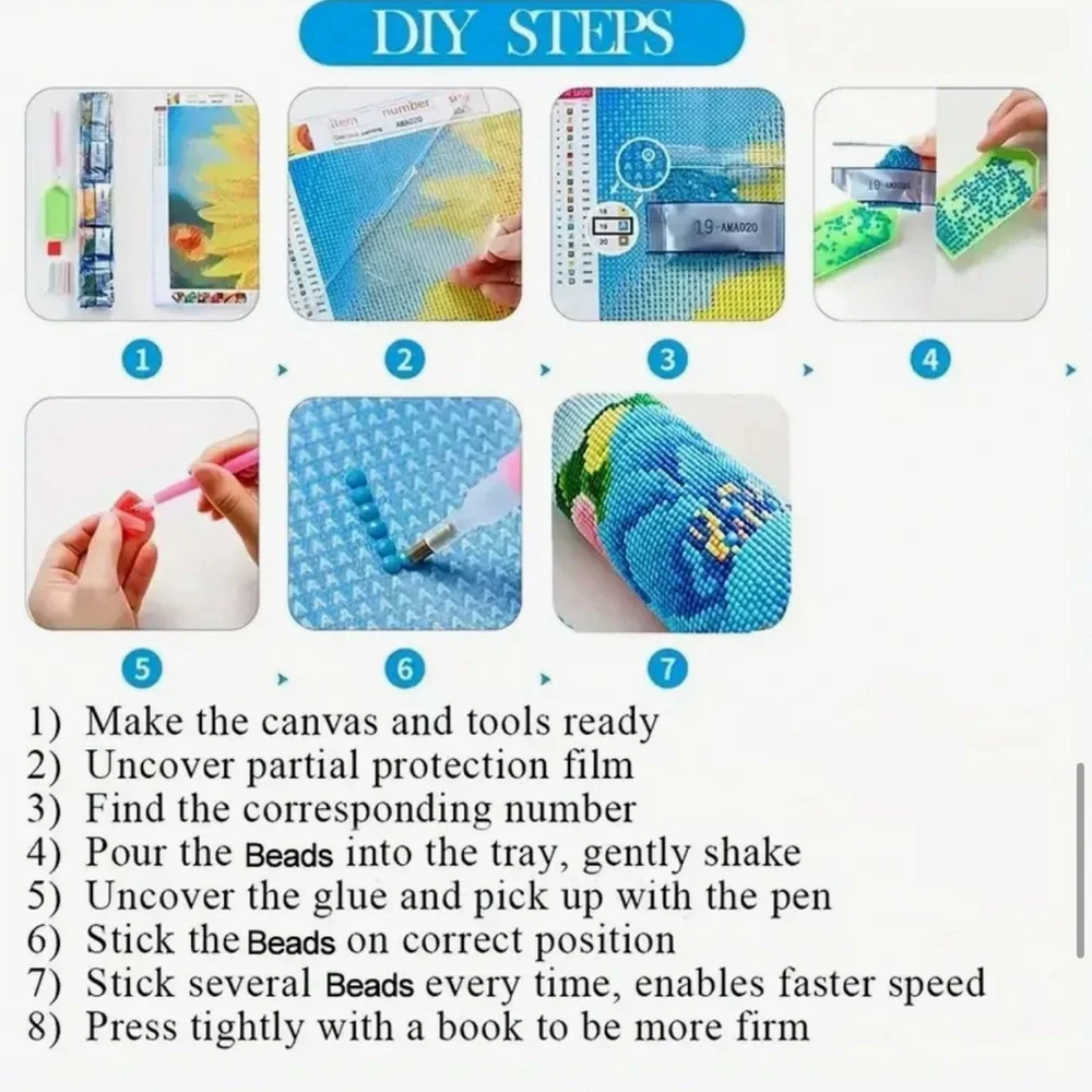 Diamond Paint art kit, finding Nemo, 12” x 12”, all tools included, brand new